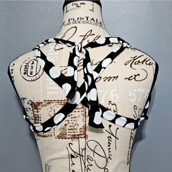 👙LaBlanca, bikini top in black with white dots. NWT, Size 16 - Picture 7 of 9